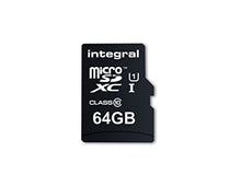 Load image into Gallery viewer, Integral INMSDX64G10-90U1 UltimaPro 64 GB MicroSDXC Class 10 Memory Card up to 90 MB/s, U1 Rating, Black
