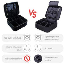 Load image into Gallery viewer, Travel Makeup Bag Large Cosmetic Bag Make up Case Organizer for Women and Girls (Black)
