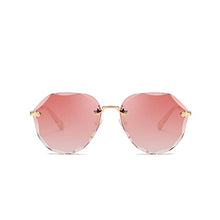 Load image into Gallery viewer, Kimorn Sunglasses For Women Oversized Rimless Diamond Cutting Lens Classic K0637 (Pink)
