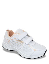 Load image into Gallery viewer, Chums | Ladies | Wide Fit Touch and Close Trainer | White Peach
