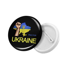 Load image into Gallery viewer, Pray for Ukraine Round Badge Button Pin Brooch Hat Clothing Bag Accessories 12 PCS M
