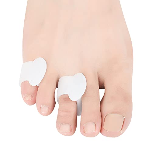 Pinky Gel Toe Separators, Silicone Toe Spacers, Small Toe Protector Spreader, Cushions for Curled Overlapping Separate Toe Correct