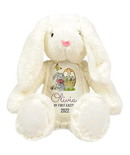 Load image into Gallery viewer, My First Easter Toy | Bunny Plush Soft 1st Easters Toys | Personalised Gifts with Name | 35 CM | Gift For Kid Child Nephew Baby Daughter Son | Bunnies Rabbit Keepsake Present
