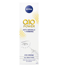 Load image into Gallery viewer, NIVEA Q10 Power Anti-Ageing Eye Cream with Anti-Wrinkle Firming Power (15 ml), Eye Cream for Lines and Wrinkles and Dark Circles, Powerful Under Eye Cream
