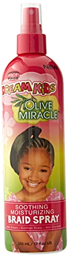 African Pride Dream Kids Olive Miracle Soothing Moisturizing Braid Spray 355 ml/12 fl.oz
