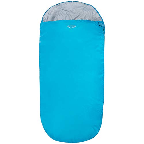 882g Lightweight Kids Sleeping Bag - Rectangular Style - Extra Wide & Warm Snuggle Sleeping Bags by HiGHLANDER