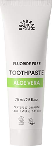 Urtekram Aloe Vera Toothpaste Organic, Without Fluoride, Orange, 75 millilitre