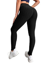 Load image into Gallery viewer, Voqeen TIK Tok Leggings for Women Scrunch Butt Lift High Waisted Yoga Pants Bubble Leggings Gym Leggings for Workout Running
