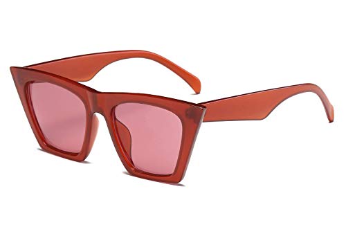 FEISEDY Vintage Square Cat Eye Sunglasses for Women Trendy Retro Cateye Sunglasses B2473