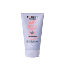 Load image into Gallery viewer, Noughty Wave Hello Curl Taming Cream, 97% Natural Sulphate Free Vegan Curl Defining Haircare, Vitamin Rich Smoothing Formula for Curly &amp; Wavy Hair (150ml)
