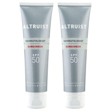 Load image into Gallery viewer, ALTRUIST. Dermatologist Sunscreen SPF 50 – Superior 5-star UVA protection by Dr Andrew Birnie, suitable for sensitive skin - 2 x 100 ml
