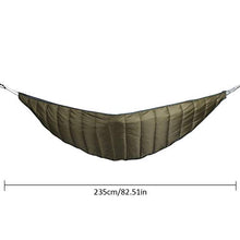 Load image into Gallery viewer, KiGoing Double Hammock, Ultra-light Full Length Camping Hammock Underquilt, Thickened Windproof Warm Hammock Sleeping Quilt Blanket for Camping
