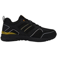Load image into Gallery viewer, Ziboyue Safety Trainers Men Lightweight Safety Shoes Comfortable Steel Toe Cap Trainers Breathable Work Shoes Puncture Proof Non Slip Industrial Construction Footwear(Shine Black,9UK)
