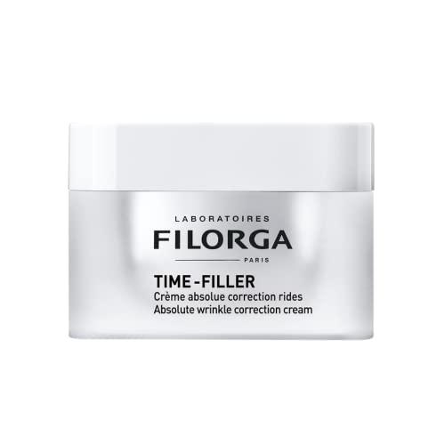 Filorga Time-Filler Wrinkle Correction Moisturizing Skin Cream, Anti Aging Formula to Reduce and Repair Face and Eye Wrinkles and Fine Lines, 1.69 fl. oz.