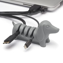 Load image into Gallery viewer, Kord Keeper Cable Holder Clip | Cable Tidy Organiser | USB Charging Cable, Power Cord, Phone Cable Management | Desk Tidy | Home Organisation | Gift Idea for Office, Desk, Home, Dog Lovers (Grey)
