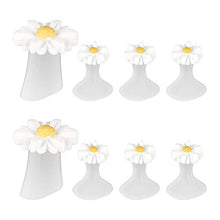 Load image into Gallery viewer, Frcolor Daisy Silicone Toe Separators Gel Foot Toe Spacers Pedicures Nail Art Tools 8pcs (White)
