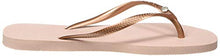 Load image into Gallery viewer, Havaianas SLIM CRYSTAL GLAMOUR SW, BALLET ROSE, UK 6/7

