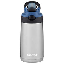 Load image into Gallery viewer, Contigo Kids Stainless Steel Water Bottle with Redesigned AUTOSPOUT Straw, 13 oz, Blue Corn &amp; Licorice
