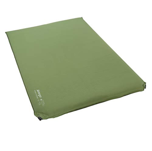 Vango Odyssey Double Self Inflating Sleep Mat, Epsom Green, 10 cm [Amazon Exclusive]