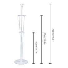 Load image into Gallery viewer, 4 Sets Table Balloon Stand Kit Balloon Holders for Tables Balloon Cups and Sticks Balloon Stick Floor Stand Table Balloon Stick Holder Table Decorations for Birthday Party Decorations
