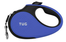 Load image into Gallery viewer, TUG 360° Tangle-Free, Heavy Duty Retractable Dog Lead for Up to 25 kg Dogs | 5 m Strong Nylon Tape/Ribbon | One-Handed Brake, Pause, Lock (Medium, Blue)
