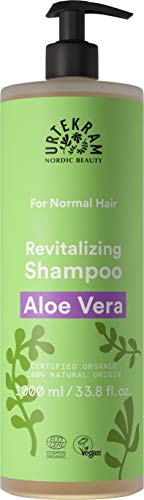 Urtekram Shampoo - Aloe Vera - Normal Hair - Vegan, Organic, Moisturizing, Natural Origin, Citrus, 1000 ml