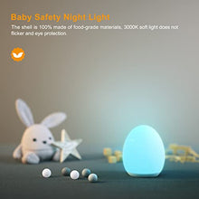 Load image into Gallery viewer, LED Baby Night Light for Kids, PREKIAR 1800mAh Portable USB Rechargeable Bedside Table Lamp, Touch 7 Color RGB Gradient 256C, 1Hr Timer, Memory Function, Lights for Bedroom Children&#39;s Baby Gifts
