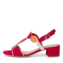 Load image into Gallery viewer, Marco Tozzi Women's 2-2-28230-28 Heeled Sandal, Red Comb, 6 UK
