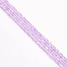 Load image into Gallery viewer, Crystallay 2MM Natural Lavender Quartz Gemstone Faceted Rondelle Loose Beads for Jewellery Making 1 Strand 13&quot;
