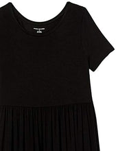 Load image into Gallery viewer, Amazon Essentials Women's Short-Sleeve Waisted Maxi Dress, Black, M
