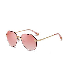 Load image into Gallery viewer, Kimorn Sunglasses For Women Oversized Rimless Diamond Cutting Lens Classic K0637 (Pink)
