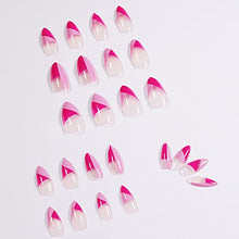 Load image into Gallery viewer, Glossy Oval Press on Nails 24PCS Nude Purple Stiletto Fake Nail Full Cover Artificial Nails Art for Salon Women Girls
