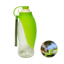 Load image into Gallery viewer, RoyalCare Portable Pet Water Bottle, Reversible &amp; Lightweight Water Dispenser for Dogs and Cats, Made of Food-Grade Silicone (Green)
