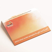 Load image into Gallery viewer, Tongue in Peach Funny Birthday Cards, Rude Card, Happy Birthday M*nge Breath, Novelty Profanity Insult Banter Lesbian Bestie for Her for Him, CBH478, White, 21 x 15 x 0.2 cm
