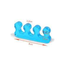 Load image into Gallery viewer, 4 Pairs Gel Toe Stretcher and Toe Separator, Soft Nail Toe Separator Divider Spacer for Pedicure Manicure Nail Art
