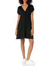Load image into Gallery viewer, Amazon Essentials Women's Surplice Dress, Black, L

