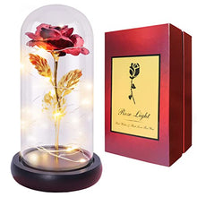 Load image into Gallery viewer, Galaxy Glass Rose Mothers Day Personalized Gifts for Mom, First Mothers Day Unique Gifts from Daughter, Birthday Gifts for Women, Mom Gifts Grandma Gifts Forever Flower Rose Light,Christmas Rose Gifts
