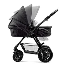 Load image into Gallery viewer, Kinderkraft Pram 3 in 1 Set MOOV, Travel System, Baby Pushchair, Buggy, Foldable, with Infant Car Seat, Accessories, Rain Cover, Footmuff, for Newborn, from Birth to 3 Years, Black
