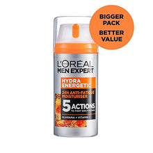 Load image into Gallery viewer, L&#39;Oreal Men Expert Anti-Fatigue Moisturiser, Hydra Energetic Men&#39;s Moisturiser With Vitamin C Fights Appearance of Dark Circles And Hydrates Skin - 100 ml
