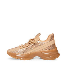 Load image into Gallery viewer, Steve Madden Women's Maxima Sneaker, Rose Gold, 5.5 UK
