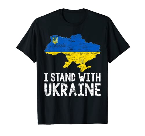 Support Ukraine Ukrainian Flag - I Stand With Ukraine T-Shirt