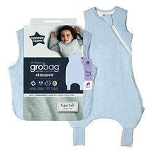 Load image into Gallery viewer, Tommee Tippee Baby Sleep Bag with Legs, The Original Grobag Steppee, Baby Romper Suit, Soft Cotton-Rich Fabric, 18-36m, 2.5 Tog, Blue Marl
