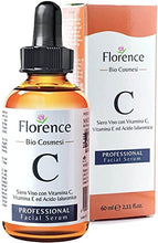Load image into Gallery viewer, Big 2.11oz. ORGANIC Advanced Vitamin C Serum and Hyaluronic Acid for Face, Eye Contour. Serum Vitamin C with Anti-Aging and Wrinkle Ingredients, suitable for Derma Roller. Dermatologically Tested
