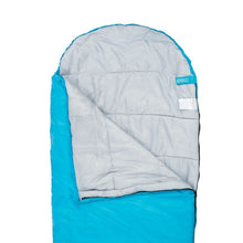 Load image into Gallery viewer, 882g Lightweight Kids Sleeping Bag - Rectangular Style - Extra Wide &amp; Warm Snuggle Sleeping Bags by HiGHLANDER

