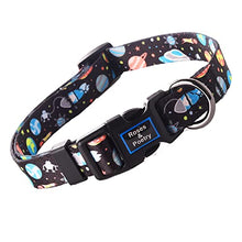 Load image into Gallery viewer, Roses&amp;Poetry Dog Collar With Colourful Star Patterns,Adjustable Durable Puppy Collars for Small Medium Large Dogs(Star-L)
