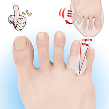 Load image into Gallery viewer, Gel Toe Separators, Pinky Toe Protector Spreader Small Silicone Toe Spacers, Cushions for Curled Overlapping Separate Toe Correct(Translucency Colour)
