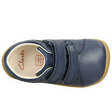 Load image into Gallery viewer, Clarks Boy&#39;s Roamer Craft T Sneakers, Blue (Navy Leather), 2 UK Child
