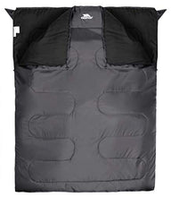 Load image into Gallery viewer, Trespass Unisex's CATNAP 3 Season Double Sleeping Bag, Water Repellent 180 x 140 cm, Granite
