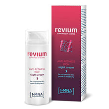 Load image into Gallery viewer, Revium Rosacea Anti-Redness Rich Night Cream for Coupreose Skin Prone to Erythema, with 1-MNA Molecule, Chlorella Vulgaris Green Algae Extract, Acerola Friut, Macadamia Oil, Shea Butter, 50ml
