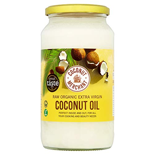Coconut Merchant Organic Coconut Oil 1L | Extra Virgin, Raw, Cold Pressed, Unrefined | Ethically Sourced, Vegan, Ketogenic and 100% Natural | For Hair, Skin & Cooking | 1L